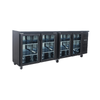 EXQUISITE FOUR DOOR BACK BAR DISPLAY FRIDGE, 750 LTR