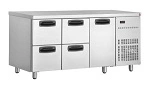 INOMAK UNDER BAR FRIDGE 1 DOOR + 4 DRAWERS