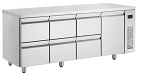 INOMAK UNDER BAR FRIDGE 1 DOOR + 6 DRAWERS