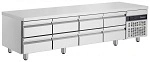 INOMAK 8 DRAW LOWBOY UNDERBENCH CHILLER 332 LTR