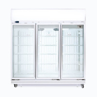 BROMIC 3 FLAT GLASS DOOR DISPLAY FREEZER 1507 LITRE
