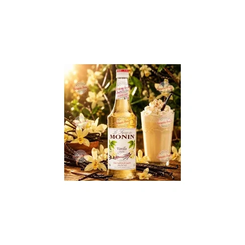 MONIN NON-ALCOHOLIC SYRUP, 1LTR P.E.T, VANILLA