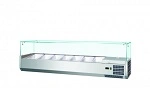 ANVIL S/ST REFRIGERATED INGREDIENT UNIT GLASS CANOPY