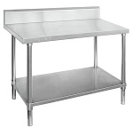 F.E.D. S/ST BENCH W/150mm SPLASHBACK, 2400mmW