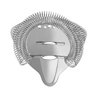 ZANZI PRO-STRAIN COCKTAIL STRAINER S/ST