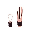 ZANZI WINE STOPPER W/ POURING SPOUT ROSE GOLD