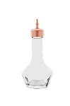 ZANZI BITTERS BOTTLE GLASS W/ ROSE GOLD TOP 50ml