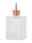 ZANZI SQUARE BITTERS BOTTLE GLASS W/ MIRROR LID 90ml