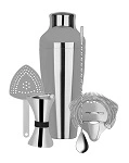 ZANZI 5PCE COCKTAIL SET S/ST