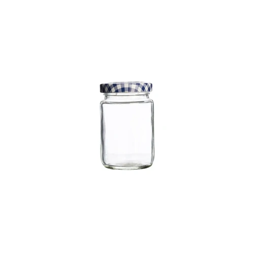 KILNER ROUND TWIST TOP JAR 93ml BLUE LID