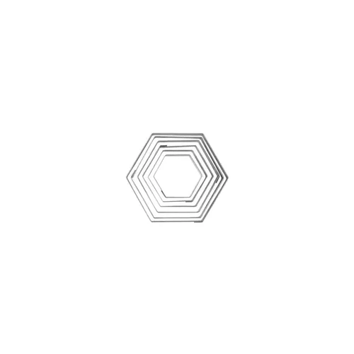 CHEF INOX CUTTER SET HEXAGON 6pc 45-95mm