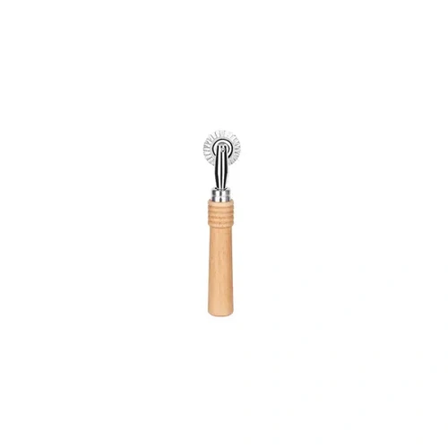 GHIDINI PASTRY WHEEL FLUTED 3mm DAILY WOOD HANDLE