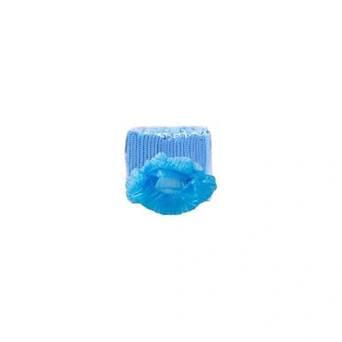 KK DISPOSABLE HAIR NET CRIMPED BLUE 100PC