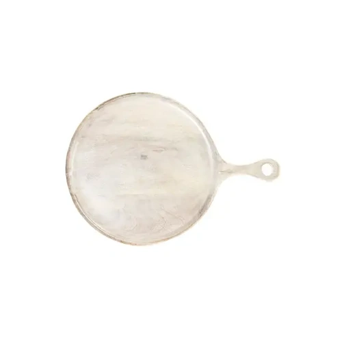 CHEF INOX MANGOWOOD SERVING BOARD ROUND W/ HANDLE