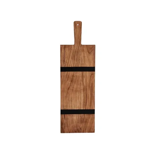 CHEF INOX SERVE PADDLE BOARD W/BLK ACACIA