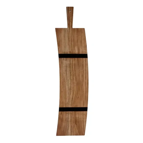 CHEF INOX PADDLE BOARD BENT W/BLK ACACIA