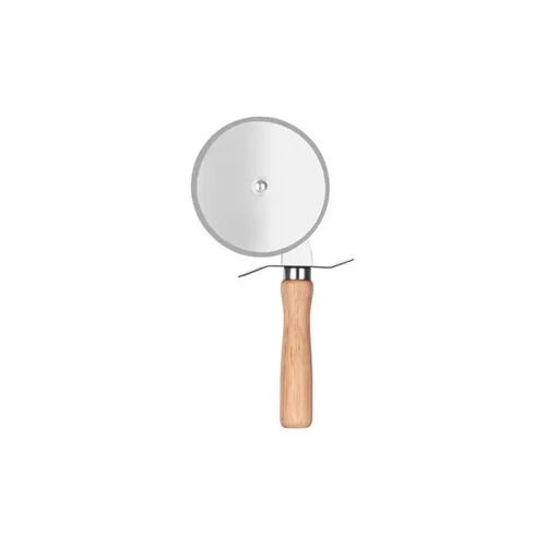 PIZZA CUTTER S/ST WHEEL 100mm WOOD HANDLE