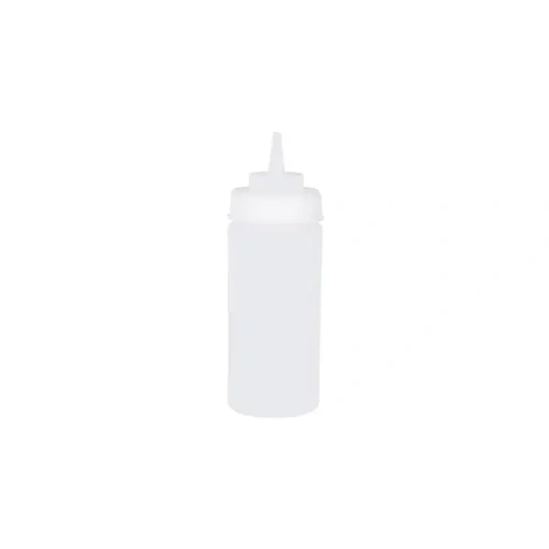 CHEF INOX SQUEEZE BOTTLE WIDE MOUTH CLEAR 480ml