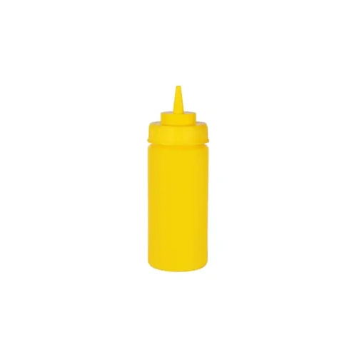 CHEF INOX WIDE MOUTH SQUEEZE BOTTLE YELLOW 480ml