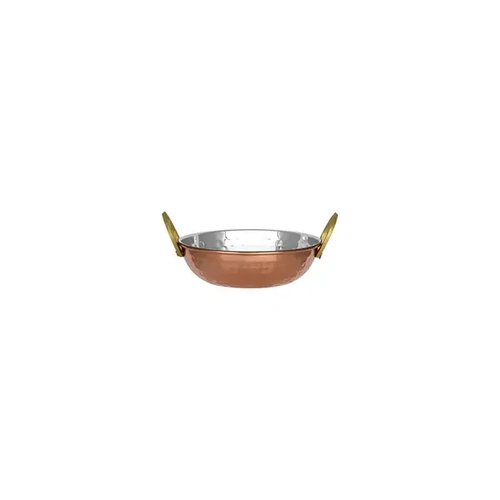 CHEF INOX COPPER WOK / KADAI BOWL W/ HANDLE 320ml