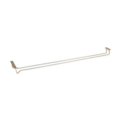 CHEF INOX GLASS HANGER 600mm BRASS PLATE