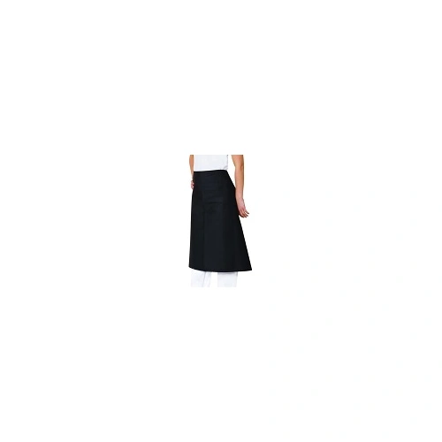 AUSSIE CHEF 3/4 WAIST APRON BLACK 86cmW x 67cmL
