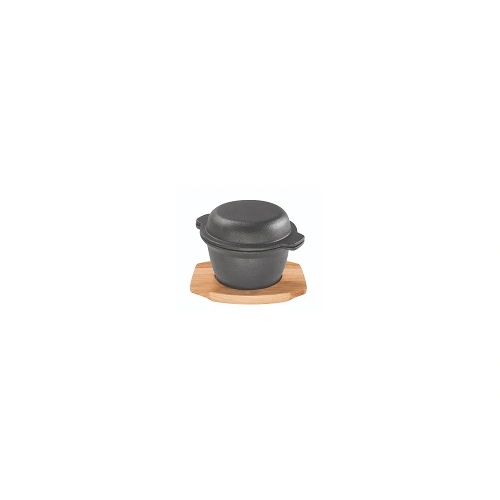 PYROLUX CAST IRON GARLIC PRAWN POT W/ MAPLE TRAY