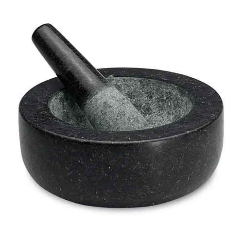 AVANTI LOW PROFILE MORTAR & PESTLE BLACK 20cm