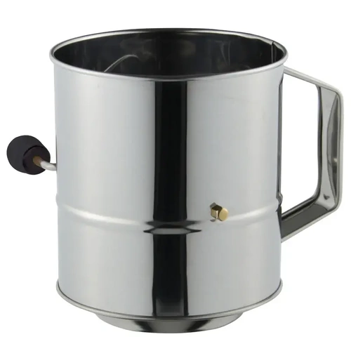 AVANTI S/ST CRANK HANDLE FLOUR SIFTER 5 CUP