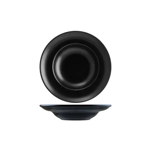 BONNA NOTTE ROUND DEEP PLATE BLK 300mm x 40mm, 200ml