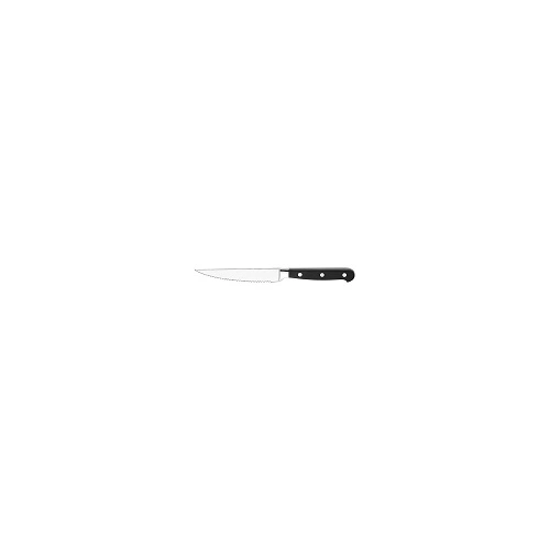 CAVALIER STEAK KNIFE POINT TIP BLACK HANDLE 230mm