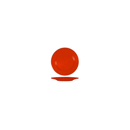 SUPERWARE MELAMINE ROUND PLATE RED 165mm