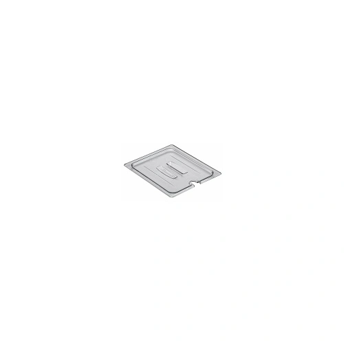 CAMBRO 1/2 SIZE CLEAR LID NOTCHED W/HANDLE 265x325mm