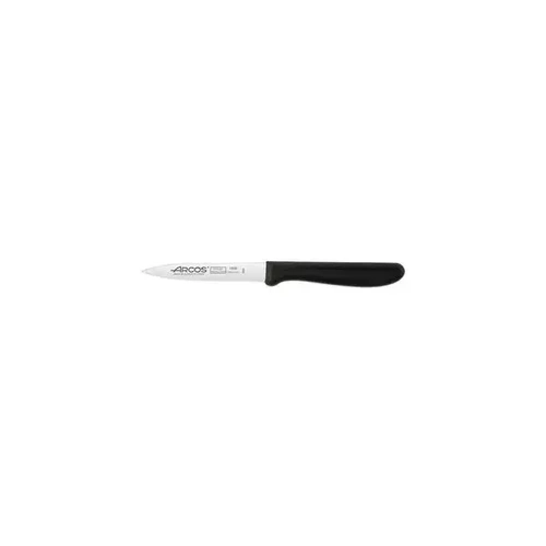 ARCOS GENOVA SERRATED PARING KNIFE 100mm BLACK HDL