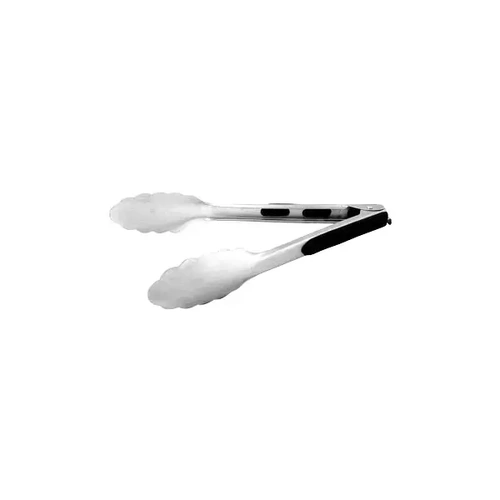 UTILITY TONG S/ST H.D. 230mm W/LOCK RUBBER HANDLE