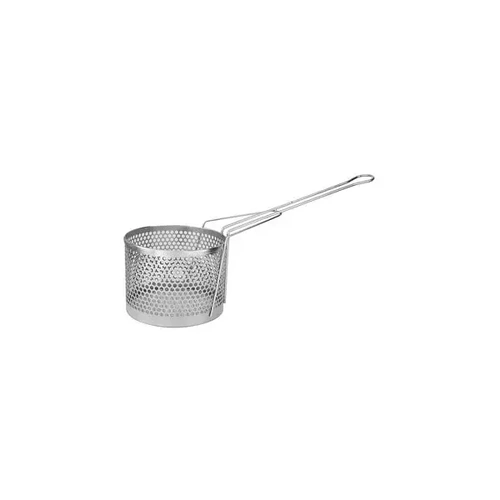 FRY BASKET ROUND 200mm DIA x 155mmH CHROME PLATED