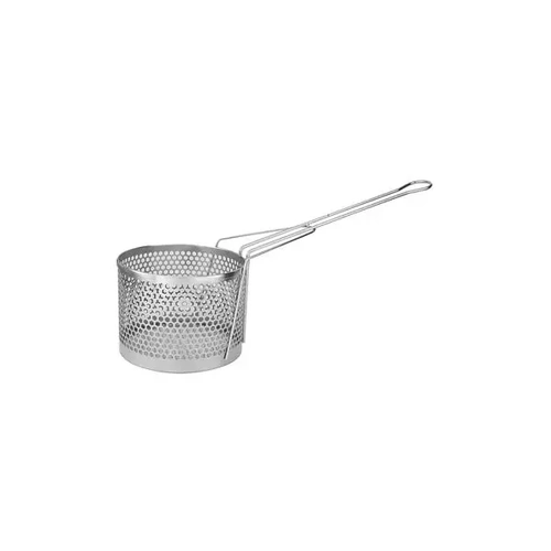 FRY BASKET ROUND 300mm DIA x 155mmH CHROME PLATED