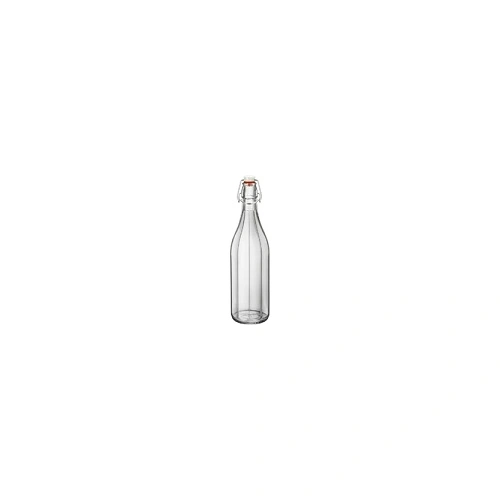 BORMIOLI ROCCO OXFORD GLASS BOTTLE W/ TOP 1 LTR