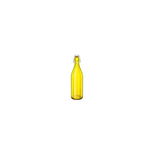 BORMIOLI ROCCO OXFORD BOTTLE W/ TOP 1 LTR YELLOW
