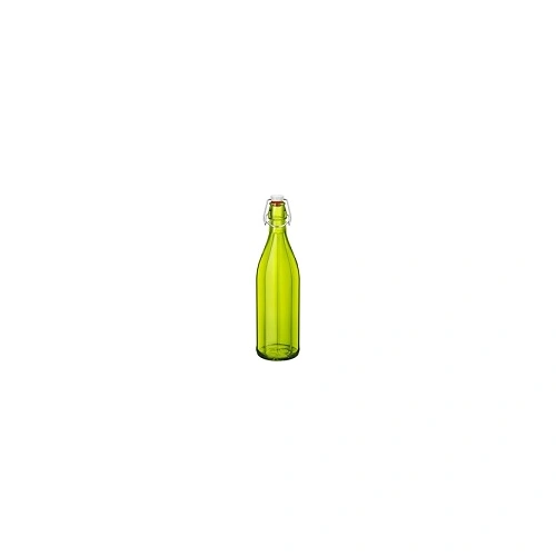 BORMIOLI ROCCO OXFORD BOTTLE W/ TOP 1 LTR GREEN