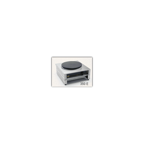 ROLLER GRILL CREPE MACHINE, SINGLE ENAMELED CAST IRON 350mm PLATE SIZE