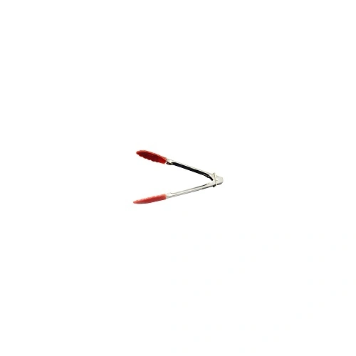 CHEF INOX UTILITY TONG SILICON HEAD RED 180mmL
