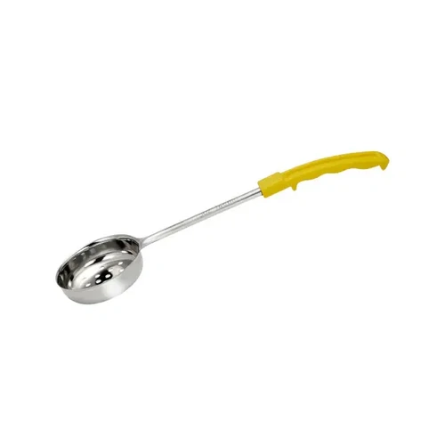 CHEF INOX FOOD PORTIONER PERFORATED S/ST YELLOW HDL 150ml / 5oz