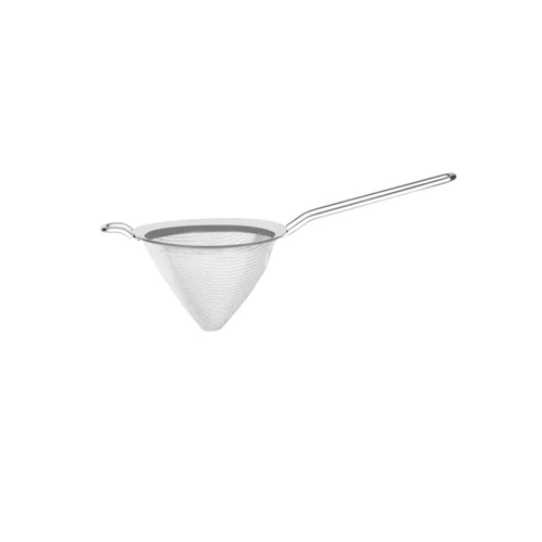 CONICAL MESH STRAINER-18/10 MESH+RIM 100x130mm WIRE HDL