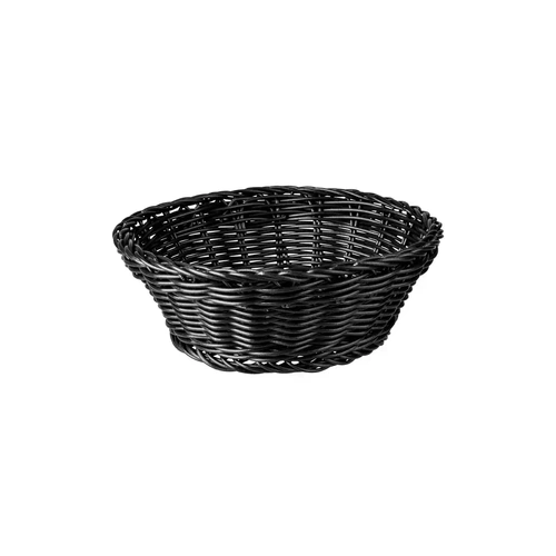POLYPROP BASKET ROUND 200mm BLACK