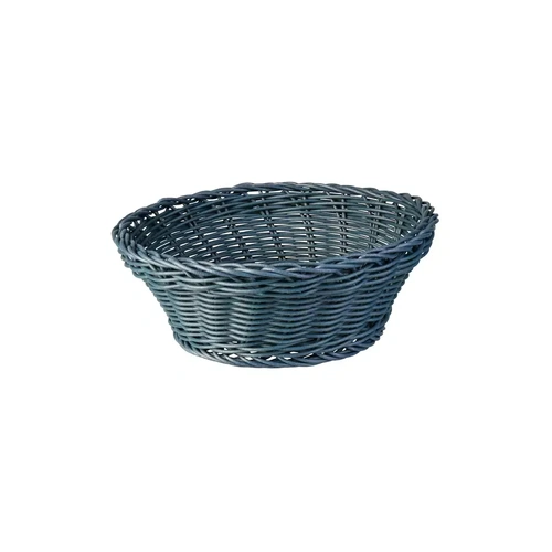 POLYPROP BASKET ROUND 200mm GREY
