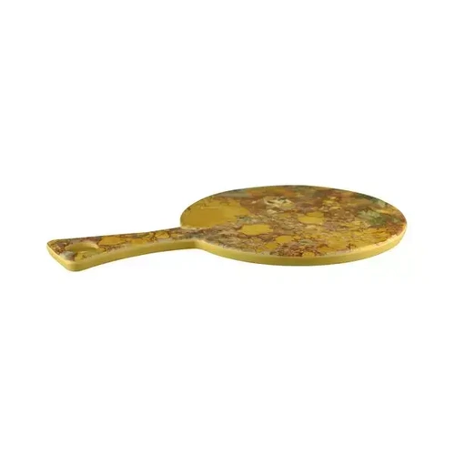 LAPIS ROUND PADDLE BOARD 250mm GOLD CANYON JASPER AGATE