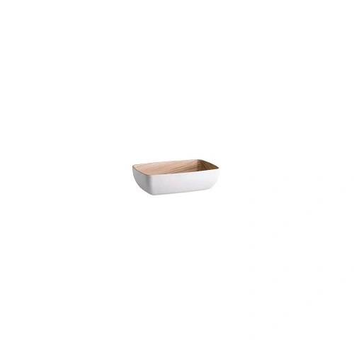 ZICCO MELAMINE ECHO WHITE / BIRCH BOWL 2 LITRE