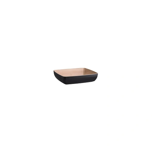 ZICCO MELAMINE ECHO BLACK / BIRCH BOWL 4.6 LITRE