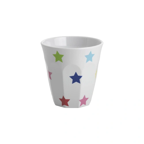 JAB MULTICOLOUR STARS ON WHITE TUMBLER 300ml